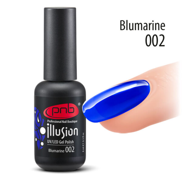 PNB Stained Glass Blumarine blue gel nail polish 002, mini