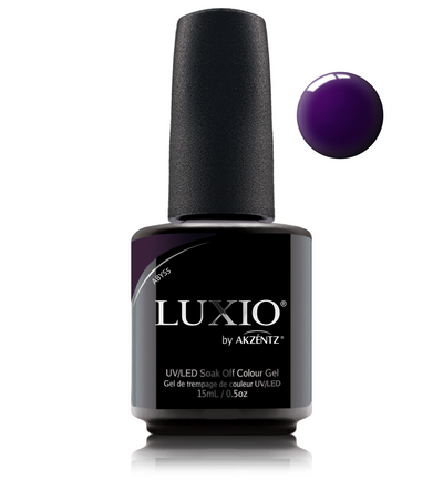 Luxio Dark purple gel nail polish