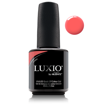 Luxio coral pink gel nail polish