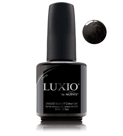 Luxio black gel nail polish