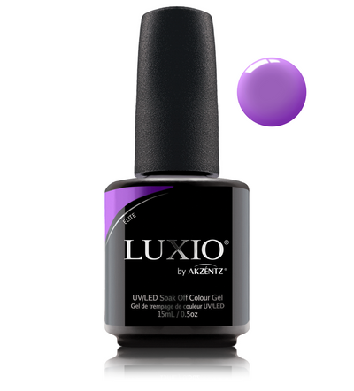 Luxio Fuchsia purple gel nail polish