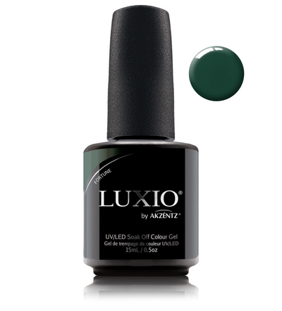 Forest green gel nail polish