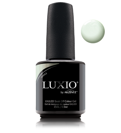 Luxio mint green gel nail polish