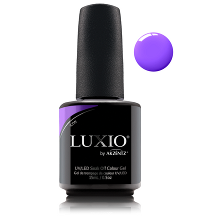 Luxio purple gel nail polish