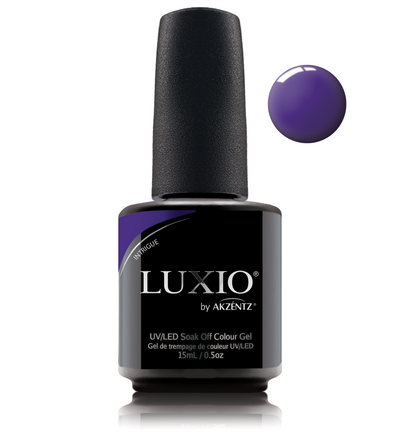 Luxio purple gel nail polish