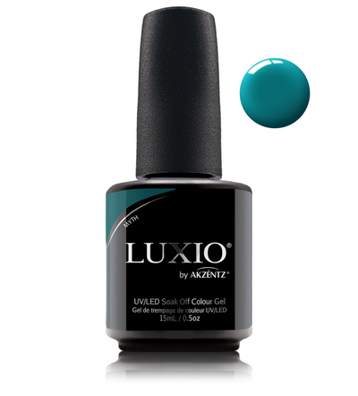 Luxio teal gel nail polish