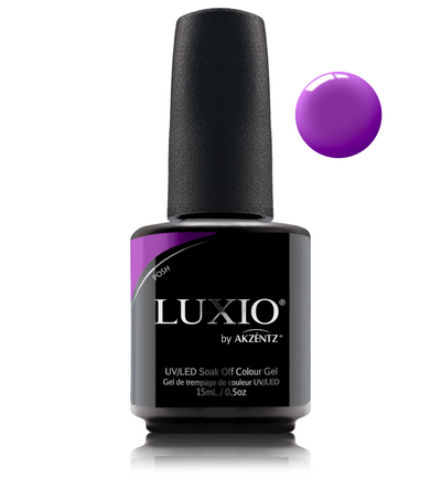 Luxio purple gel nail polish