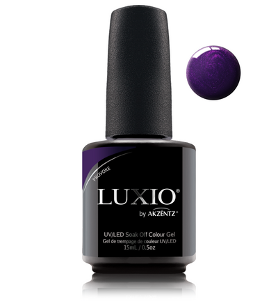 Luxio purple gel nail polish