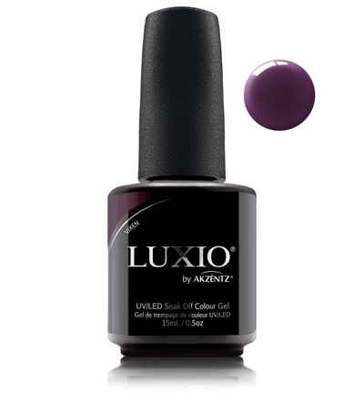 Luxio eggplant gel nail polish