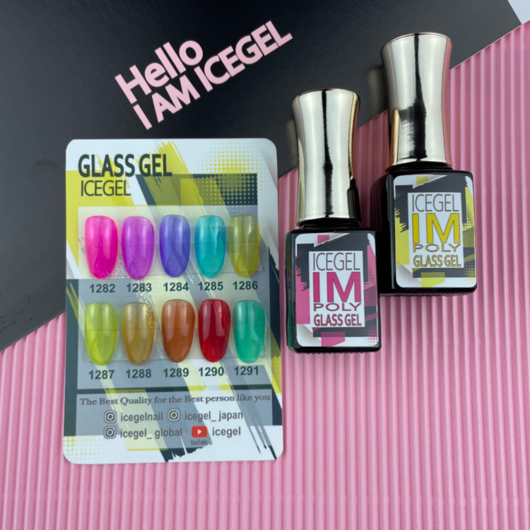 Glass gel for summer nail art