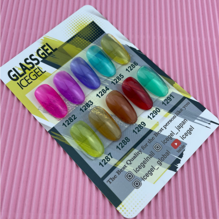 ICEGEL glass gel nail polish for tortoise shell nail art