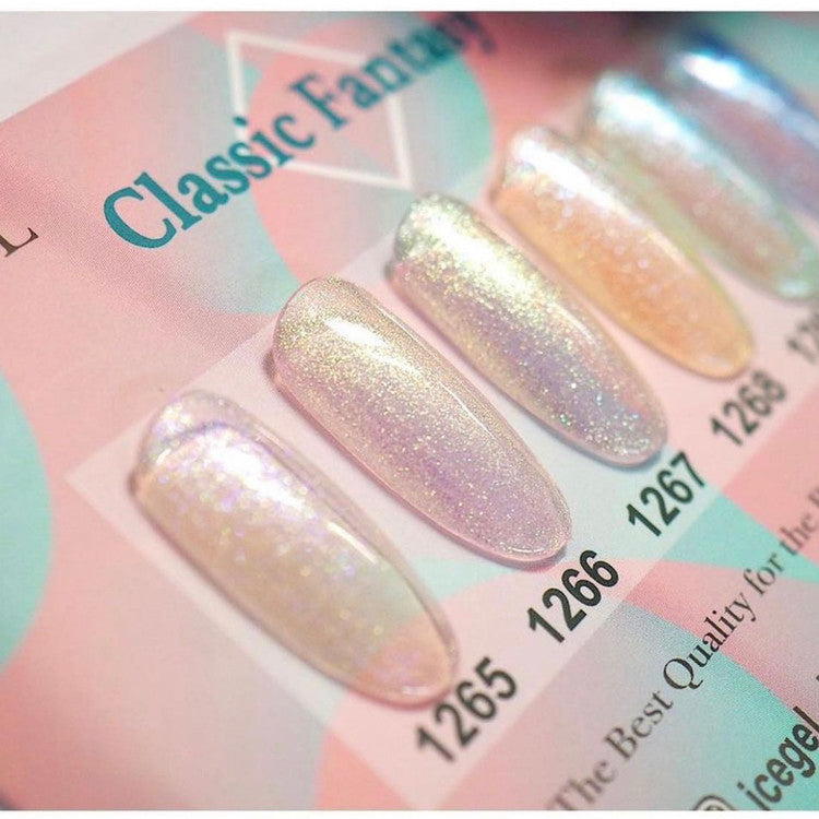 Metallic gel nail polish for a Russian pedicure