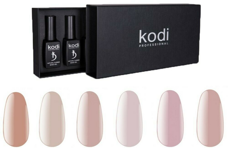 KODI Natural Rubber Base natural beige gel nail polish, 15ml