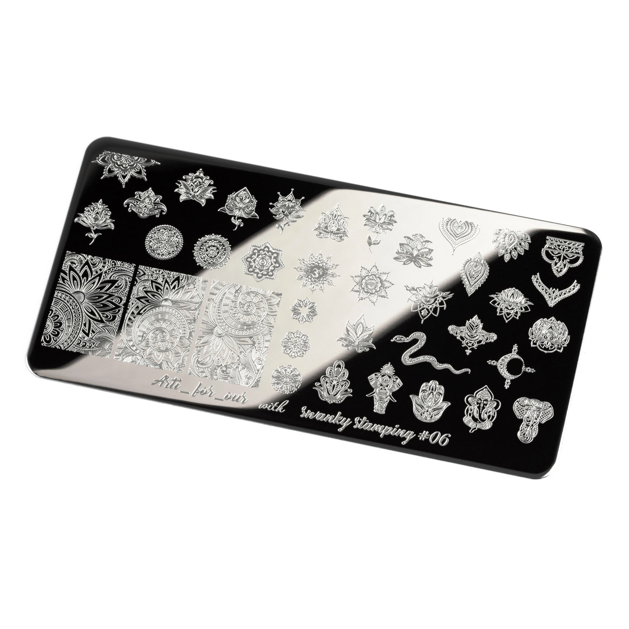 Swanky Stamping sacred geometry nail stamping plates 06 – NashlyNails