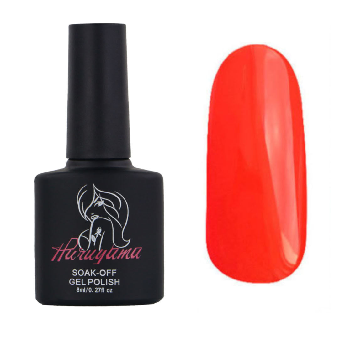 Haruyama Orange / Red gel nail polish 003 – NashlyNails