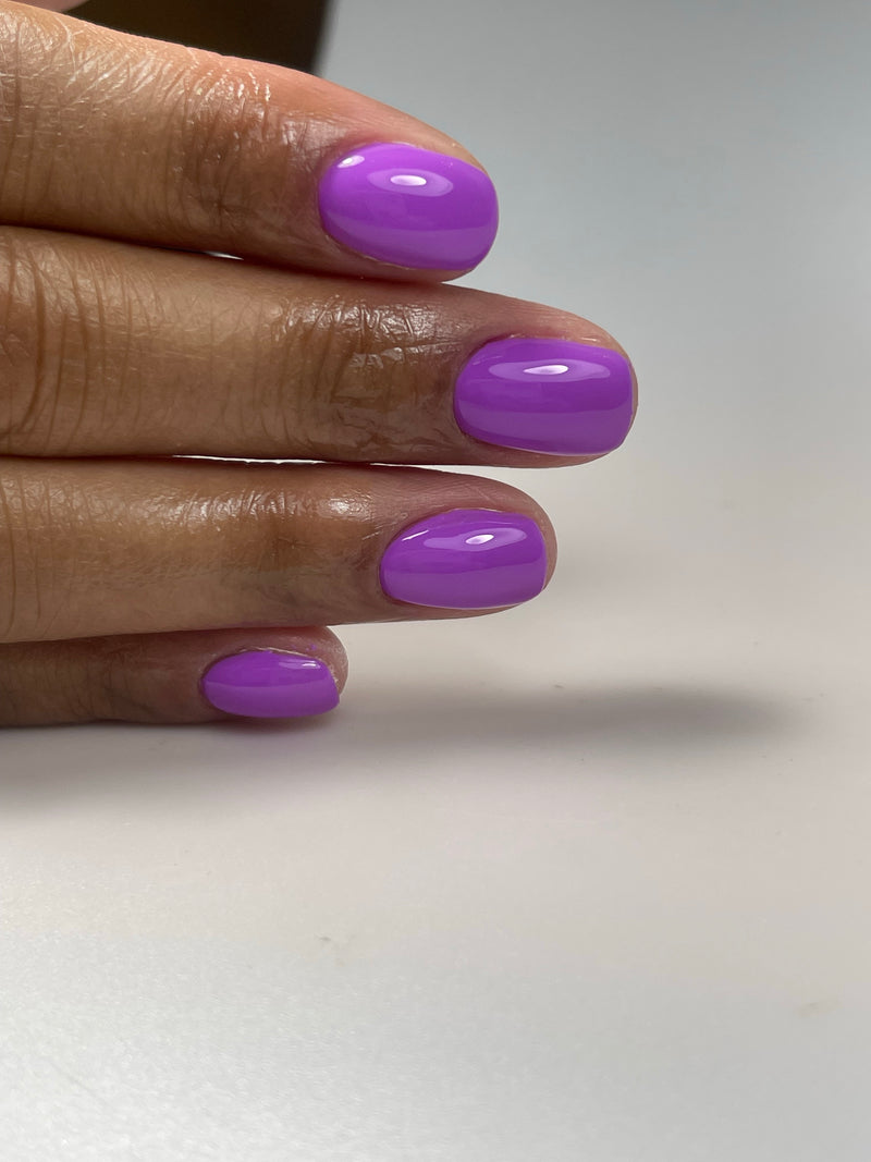 neon purple nail polish