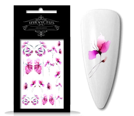 INKVICTUS flower nail decals